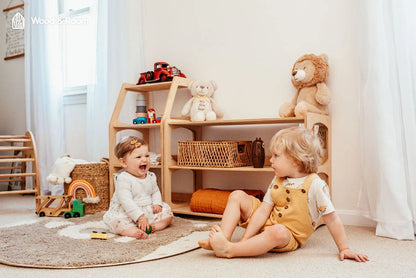 Montessori Open Shelf for Toddlers, Baby First Christmas Gift, Nursery Storage
