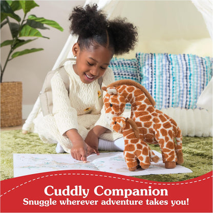 GUND Solana 10-Inch Giraffe with Calf 2-In-1 Plush Toys for Ages 0+