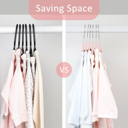 11" Baby Velvet Hangers Non-Slip Kids Hangers 15 Pack Light Pink | Ultra-Thin Infant Coat Hangers for Nursery Space Saving Felt Toddler Hangers with 360° Swivel Hook for Children'S Clothes