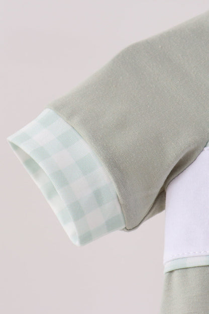 Sage pumpkin embroidery bubble