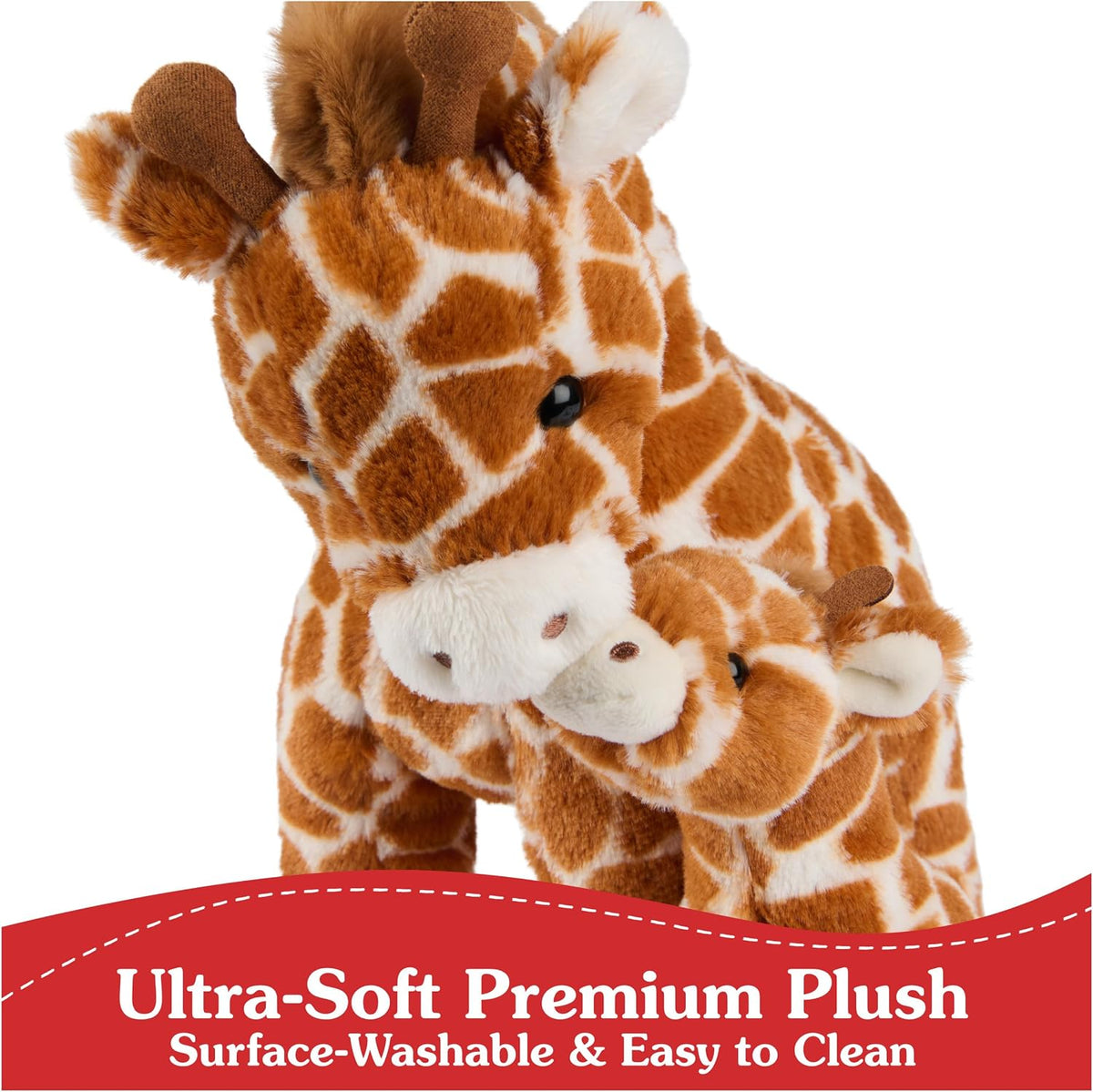 GUND Solana 10-Inch Giraffe with Calf 2-In-1 Plush Toys for Ages 0+
