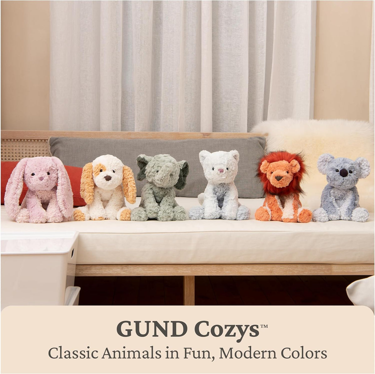 GUND Cozys Collection Monkey Plush, Monkey Stuffed Animal for Ages 0 and Up, Brown, 10” | Soft Plush, Posable Bodies and Floppy Limbs Comfort and Nurture Fine Motor Skills, Tactile Play, and Early Sensory Discovery