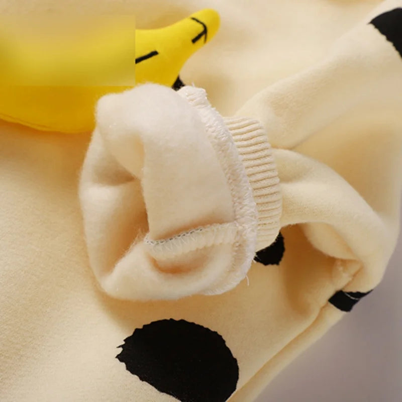Banana Pop – Spring Cotton Romper for Babies