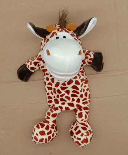 35cm Cartoon Animal Hand Puppet | Lion, Elephant, Pig Plush Toy for Interactive Play