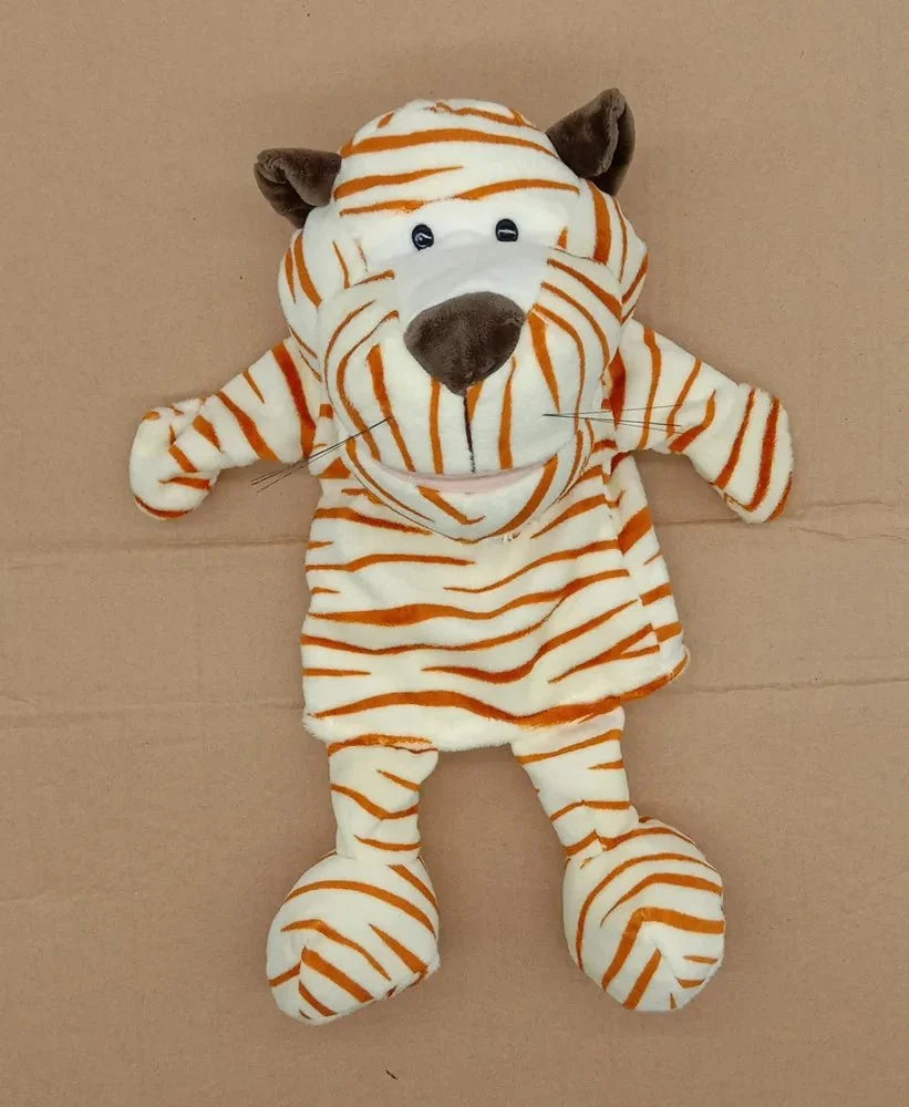 35cm Cartoon Animal Hand Puppet | Lion, Elephant, Pig Plush Toy for Interactive Play