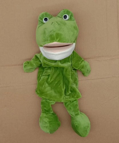 35cm Cartoon Animal Hand Puppet | Lion, Elephant, Pig Plush Toy for Interactive Play