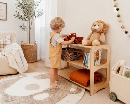 Montessori Open Shelf for Toddlers, Baby First Christmas Gift, Nursery Storage