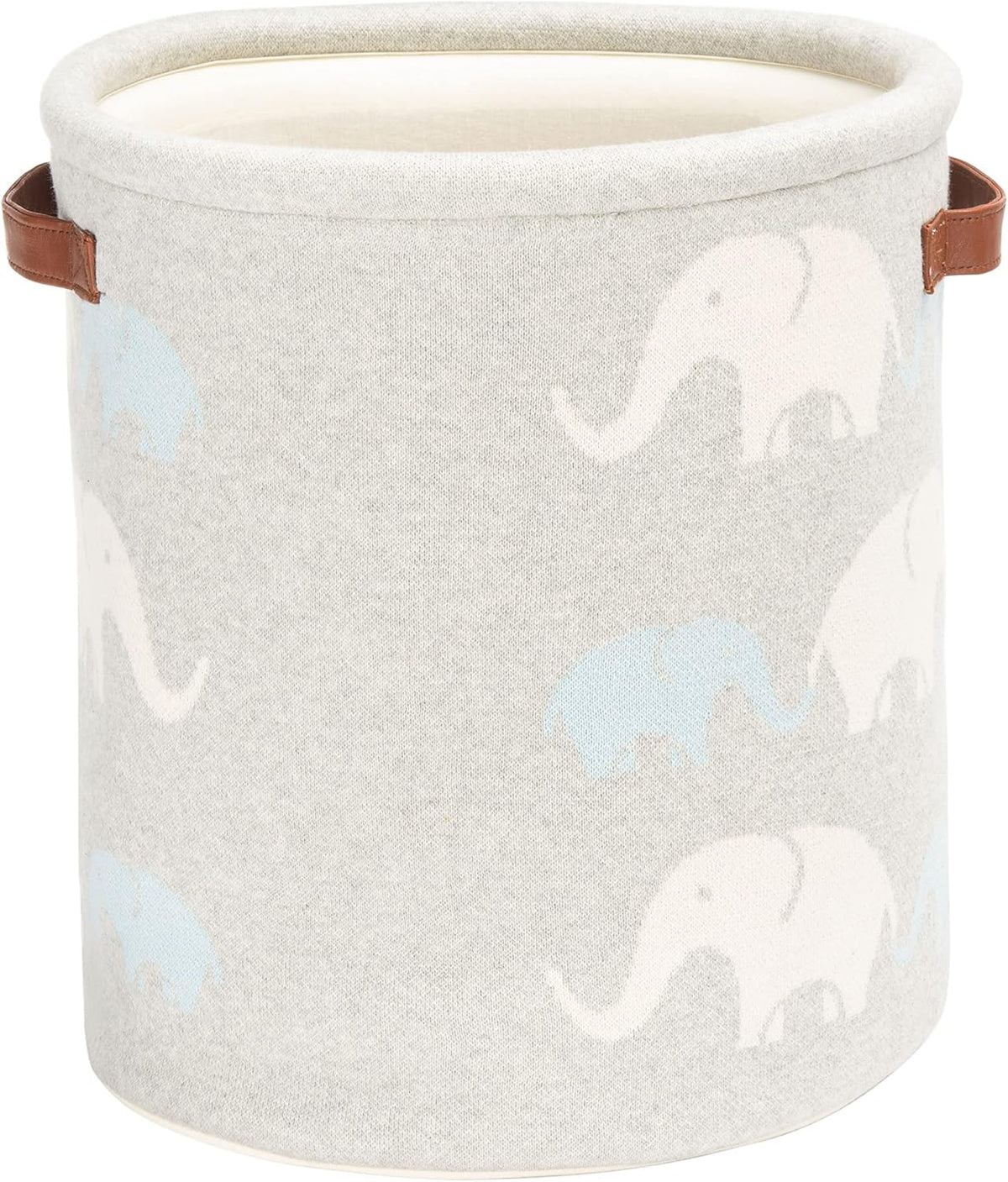 SAFAVIEH Baby Collection Effy Elephant Grey Cotton Nursery Storage Basket with Handles (Fully Assembled)