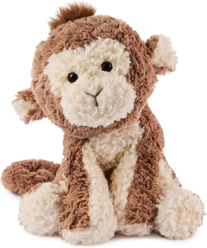 GUND Cozys Collection Monkey Plush, Monkey Stuffed Animal for Ages 0 and Up, Brown, 10” | Soft Plush, Posable Bodies and Floppy Limbs Comfort and Nurture Fine Motor Skills, Tactile Play, and Early Sensory Discovery