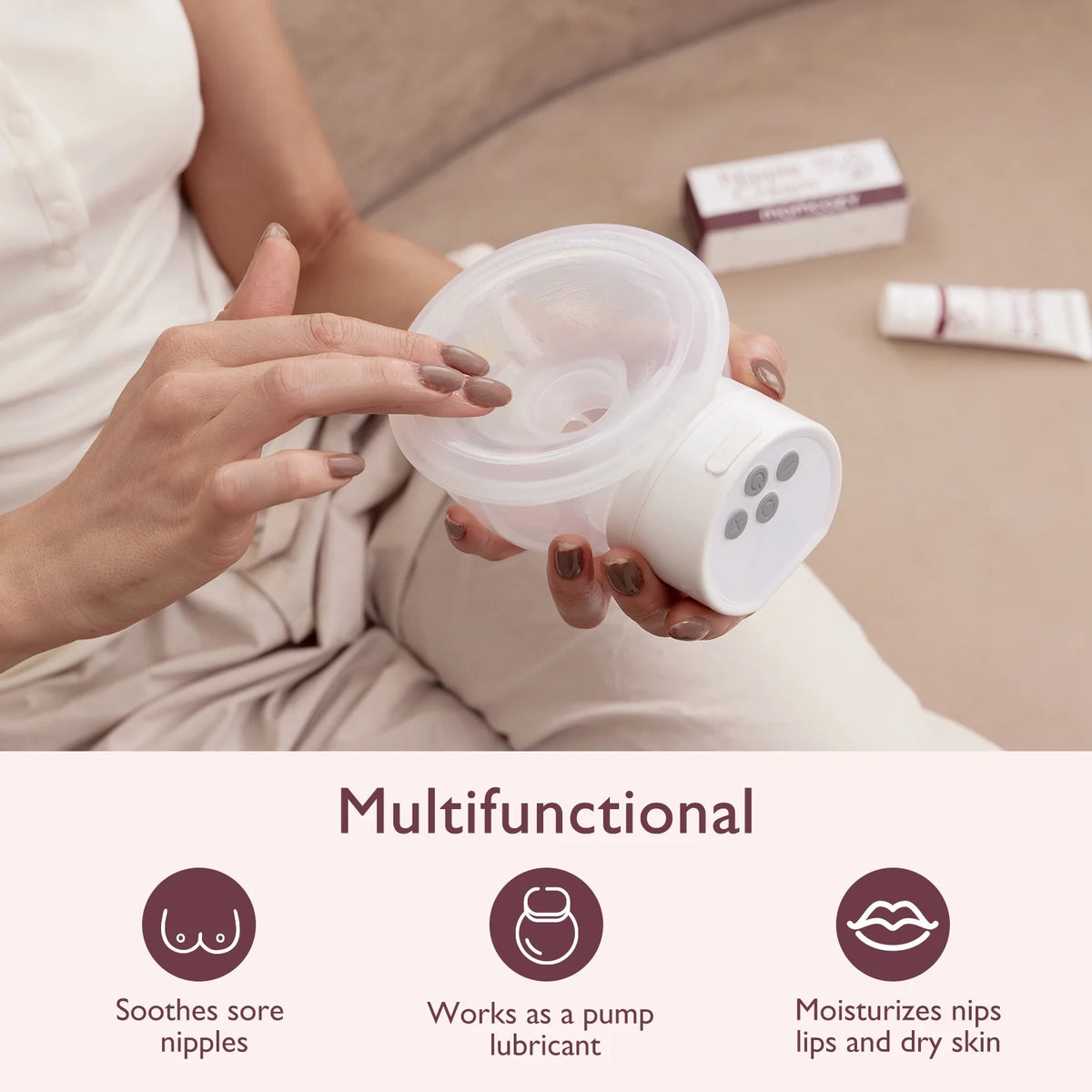 (2 Pack)  100% Natural Nipple Cream 1.41Oz, Vegan Lanolin-Free Nipple Butter for Breastfeeding, Used with S12 Pro M5 Breast Pumps, Breastfeeding Essentials