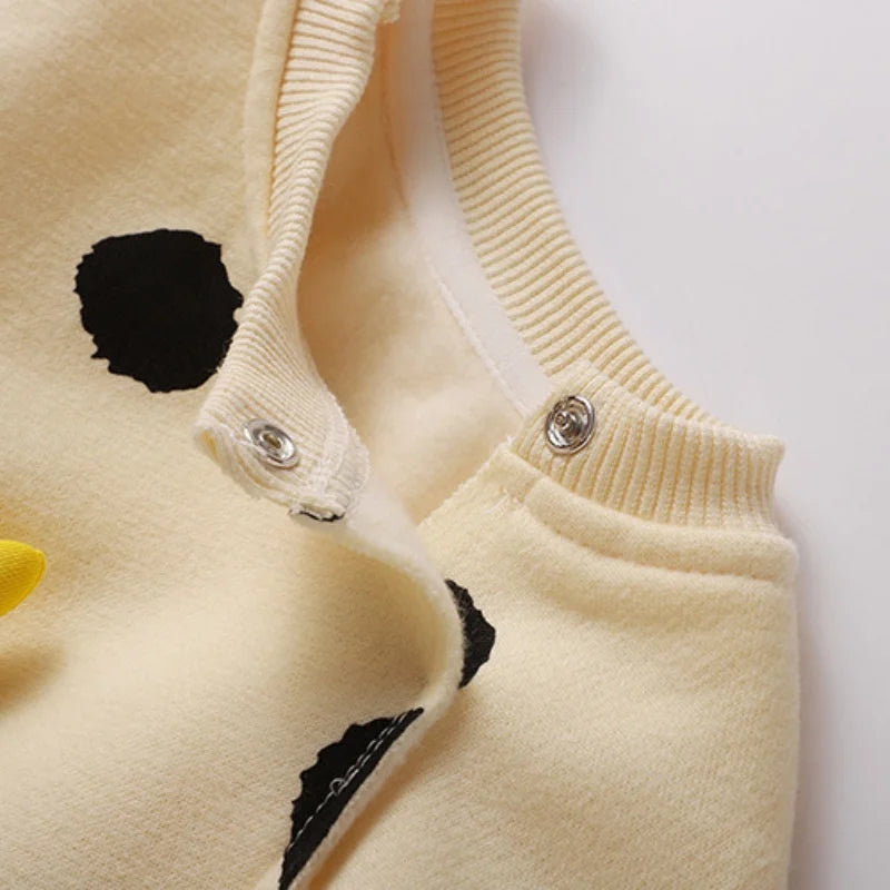 Banana Pop – Spring Cotton Romper for Babies