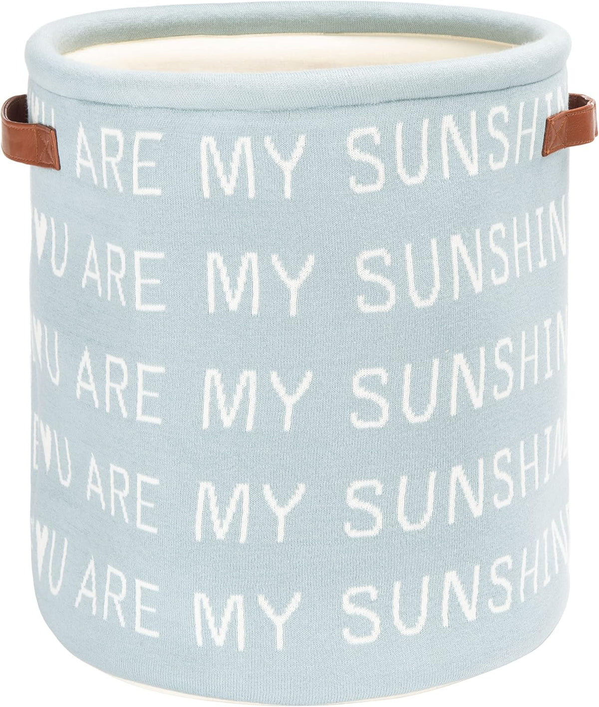 SAFAVIEH Baby Collection My Sunshine Blue Cotton Nursery Storage Basket with Handles (Fully Assembled)