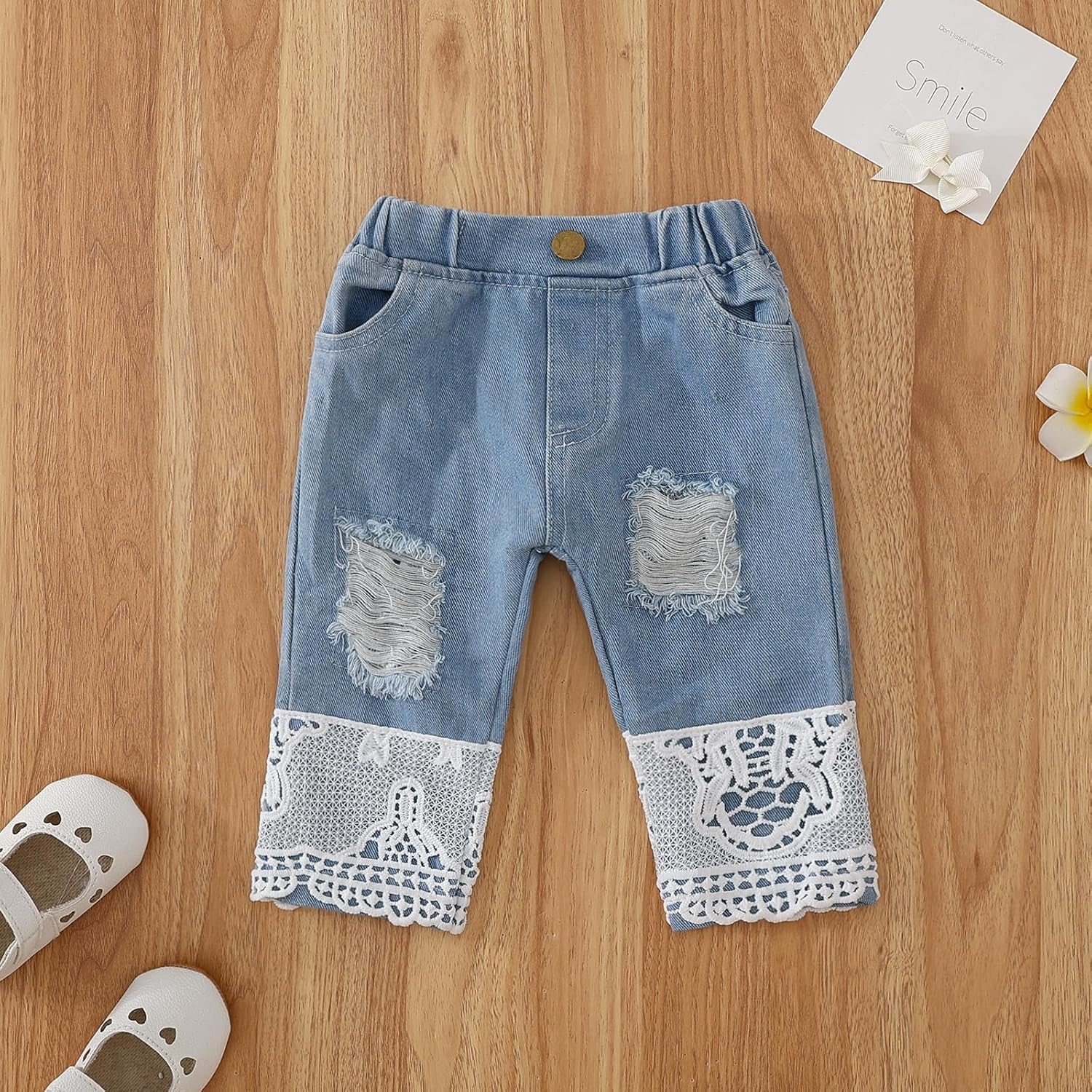 Baby Girl Clothes Outfits Toddler Infant Baby Romper Top+Jeans Clothing Set