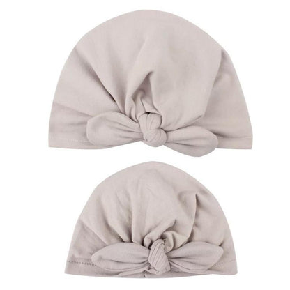 Mom & Baby Matching Turban Hat Set – Bow Knot Parent-Child Hair Accessories