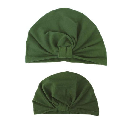 Mom & Baby Matching Turban Hat Set – Bow Knot Parent-Child Hair Accessories