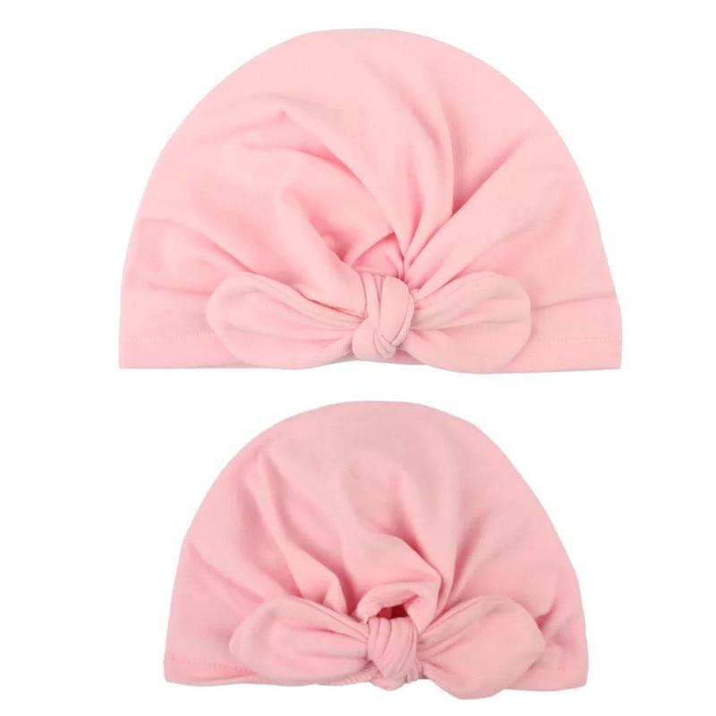 Mom & Baby Matching Turban Hat Set – Bow Knot Parent-Child Hair Accessories