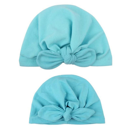 Mom & Baby Matching Turban Hat Set – Bow Knot Parent-Child Hair Accessories