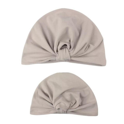 Mom & Baby Matching Turban Hat Set – Bow Knot Parent-Child Hair Accessories