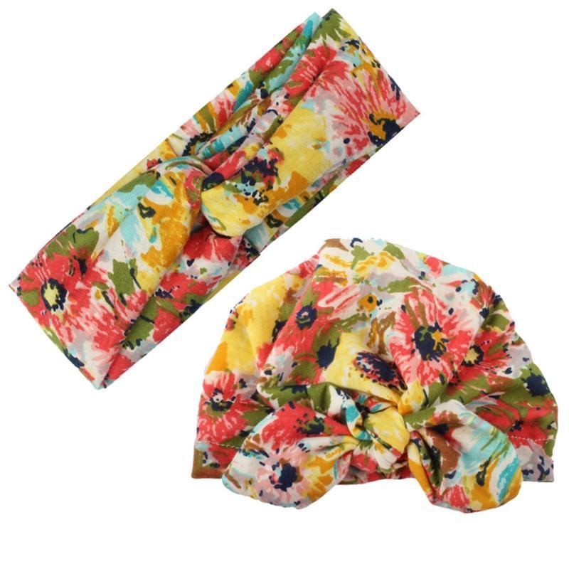 Mom & Baby Matching Turban Hat Set – Bow Knot Parent-Child Hair Accessories
