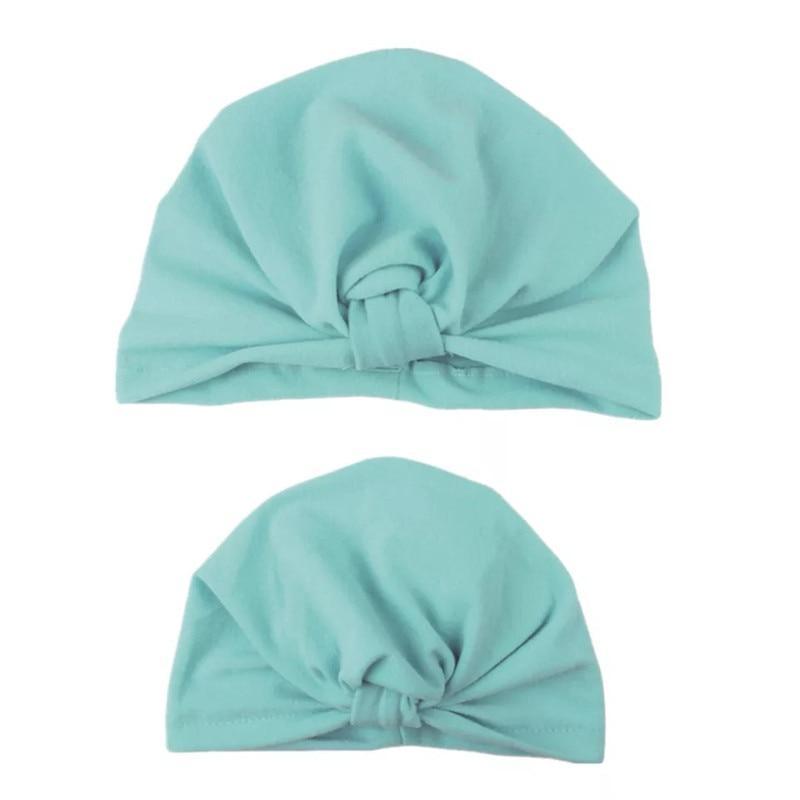 Mom & Baby Matching Turban Hat Set – Bow Knot Parent-Child Hair Accessories