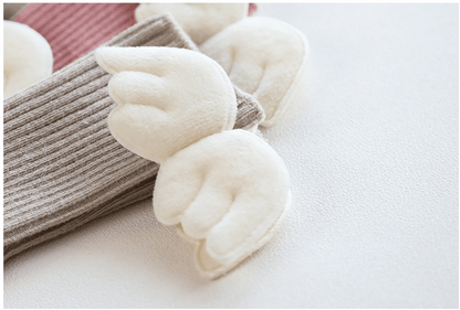 Luxury Baby Girls Knee High Socks with Angel Wings