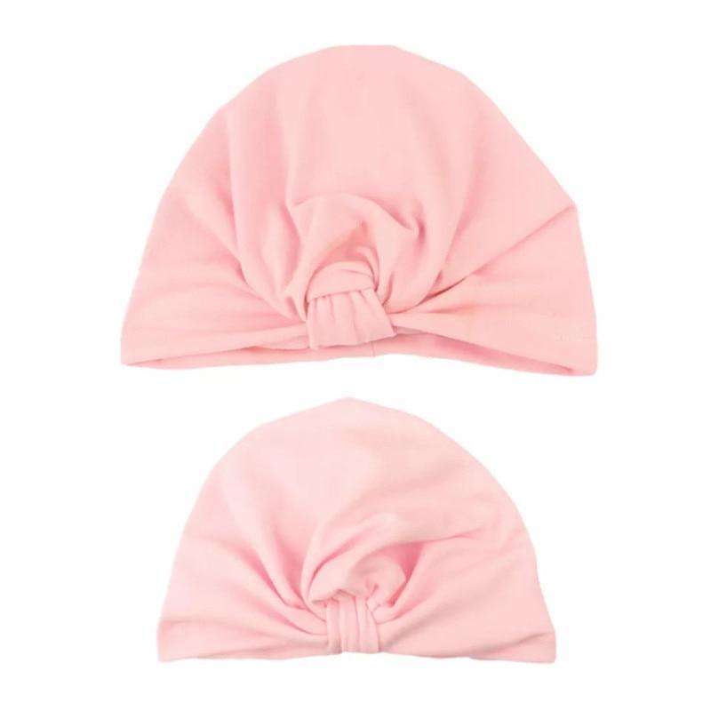 Mom & Baby Matching Turban Hat Set – Bow Knot Parent-Child Hair Accessories