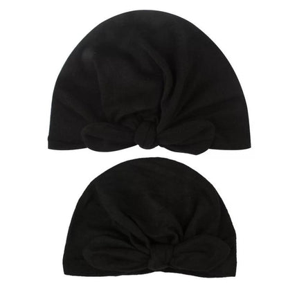 Mom & Baby Matching Turban Hat Set – Bow Knot Parent-Child Hair Accessories