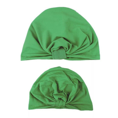 Mom & Baby Matching Turban Hat Set – Bow Knot Parent-Child Hair Accessories