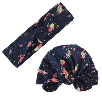 Mom & Baby Matching Turban Hat Set – Bow Knot Parent-Child Hair Accessories