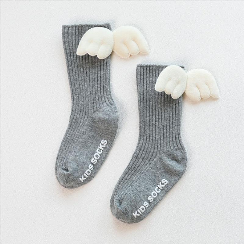 Luxury Baby Girls Knee High Socks with Angel Wings