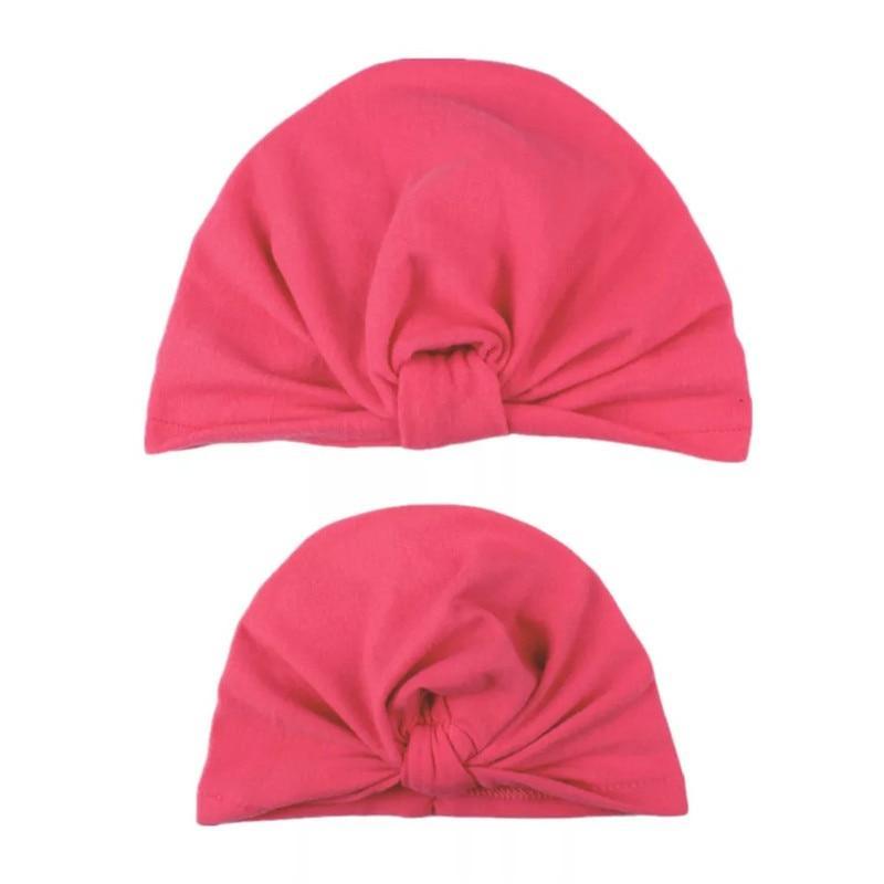 Mom & Baby Matching Turban Hat Set – Bow Knot Parent-Child Hair Accessories