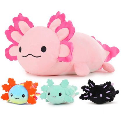 23.5" Giant Axolotl Stuffed Animals with 3 Babies inside Large Axolotl Plush Toy