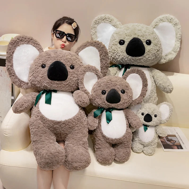 Kawaii Koala Plush Pillow – Soft Stuffed Animal Cushion (35–90 cm)