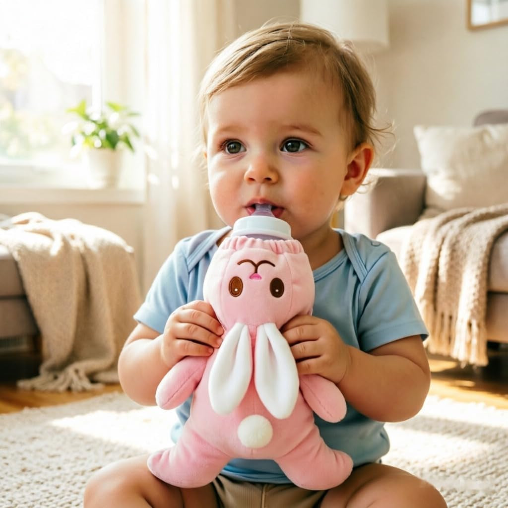 Animal Baby Insulated Bottle Bags Milk Bottle Thermal Bag Plush Sleeve Covers Feeder Pouches Storage Cover Milk Pouch Soft Keep Warm Baby Thermal Holder