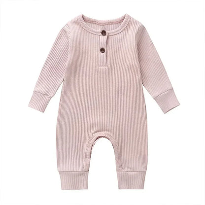 Cotton Long Sleeve Infant Romper