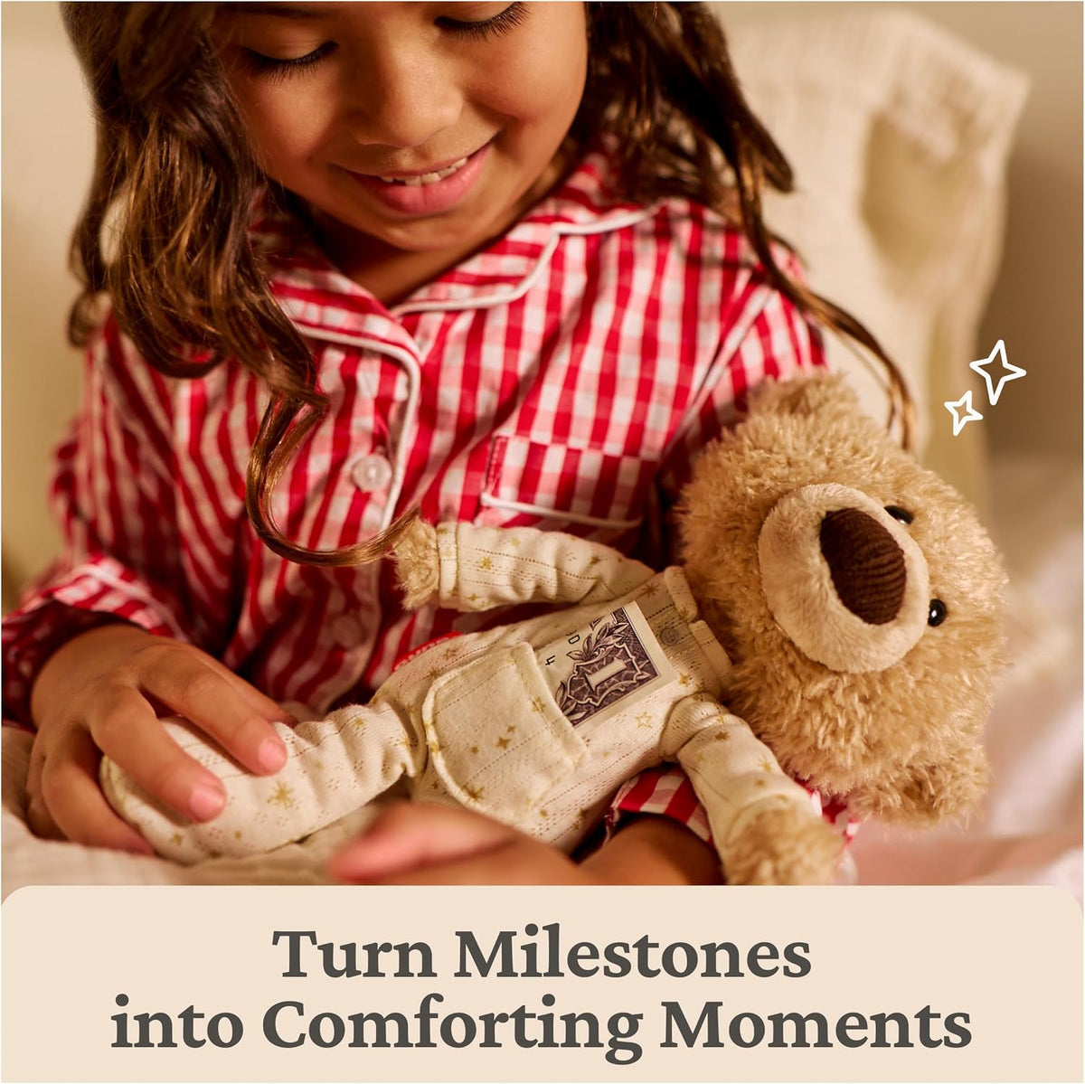 GUND Lost Tooth Toothpick 10-Inch Teddy Bear with Pajamas | Soft Tactile Sensory Details Provide Emotional Comfort; Sleep Aid, Promotes Parent Child Bonding, Eases Bedtime Routines