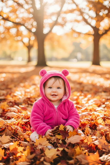 Baby Fleece Bear Ears Jacket Fall Lifestyle