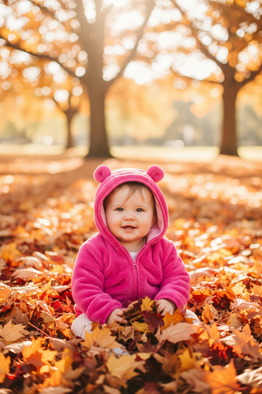 Baby Fleece Bear Ears Jacket Fall Lifestyle