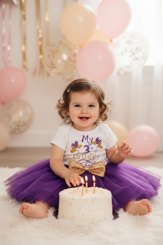 Baby Girl Birthday Tutu Dress Lifestyle