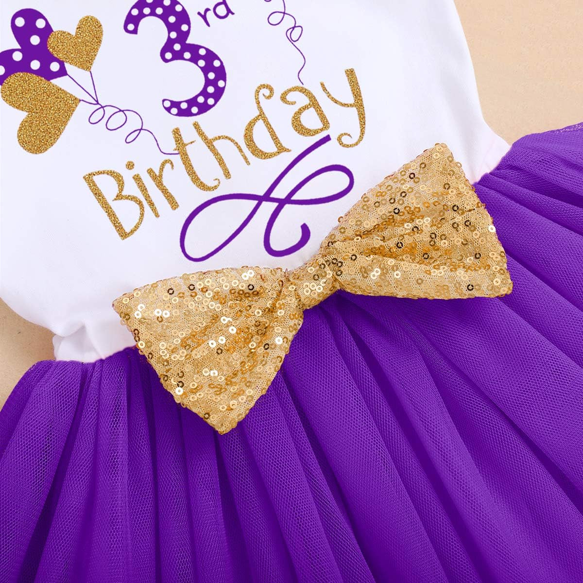 Baby Girls 1St 2Nd Birthday Outfit Tutu Princess Dress for Cake Smash