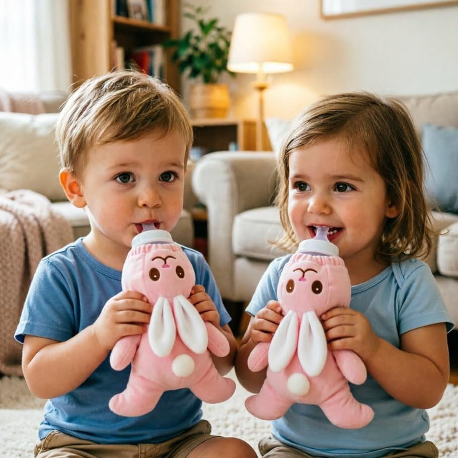 Animal Baby Insulated Bottle Bags Milk Bottle Thermal Bag Plush Sleeve Covers Feeder Pouches Storage Cover Milk Pouch Soft Keep Warm Baby Thermal Holder