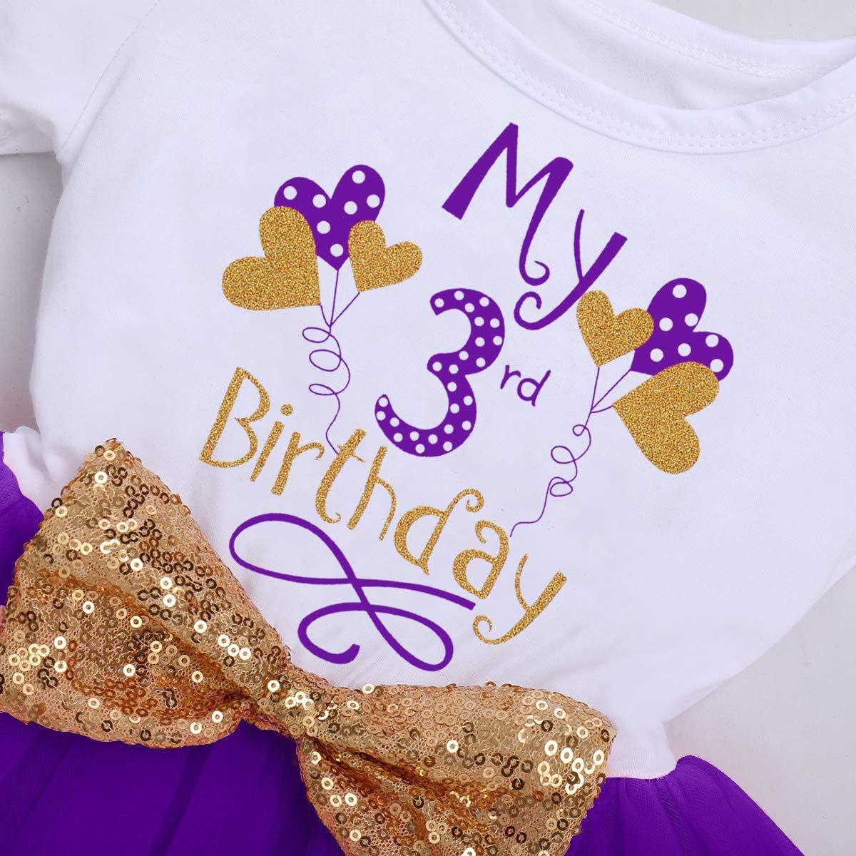 Baby Girls 1St 2Nd Birthday Outfit Tutu Princess Dress for Cake Smash